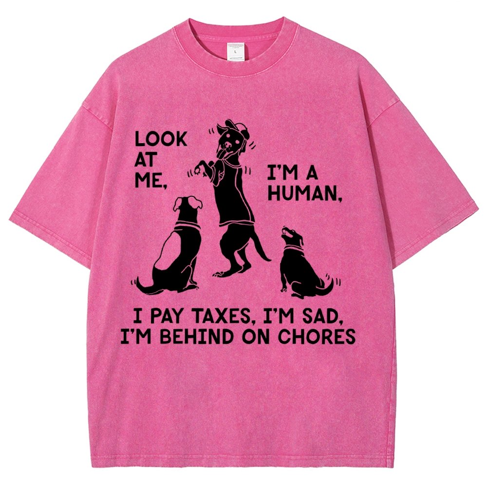 Dog Mocks Humans Vintage Distressed T-shirt
