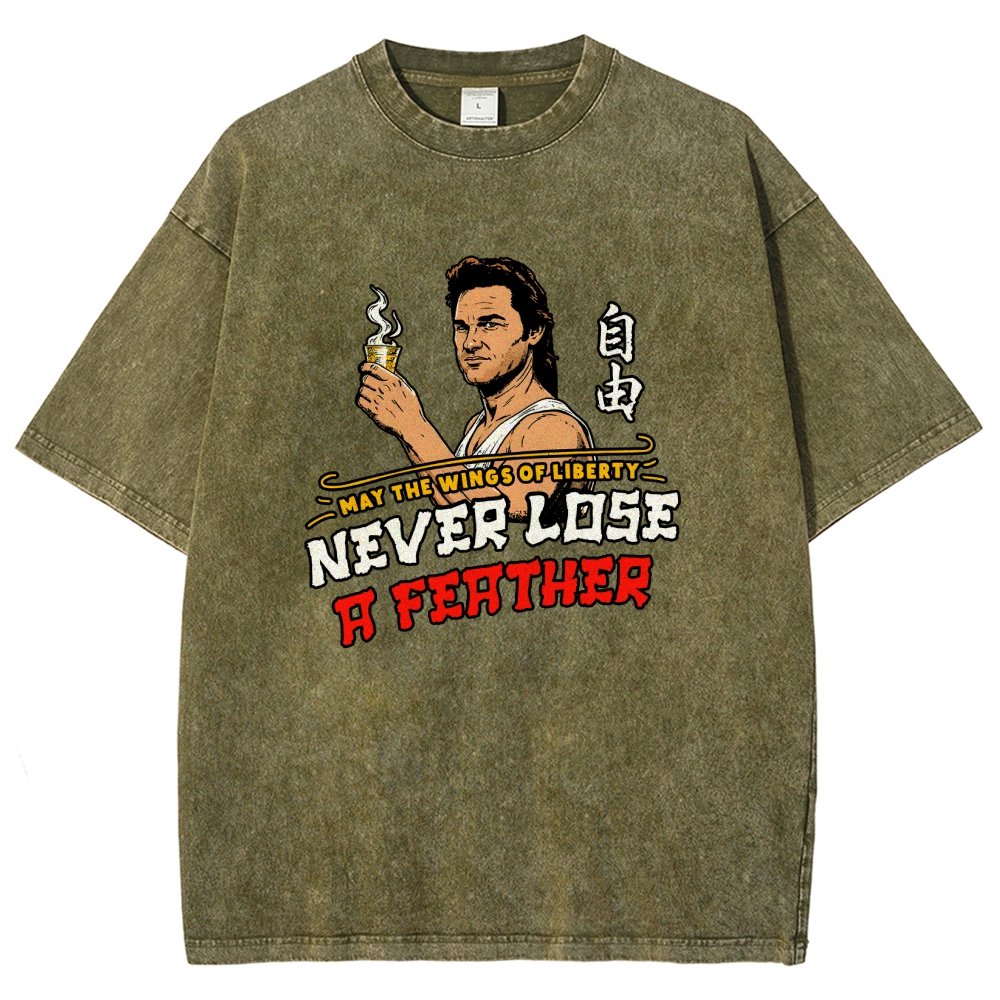 May the Wings of Liberty Never Lose a Feather Vintage Distressed T-shirt