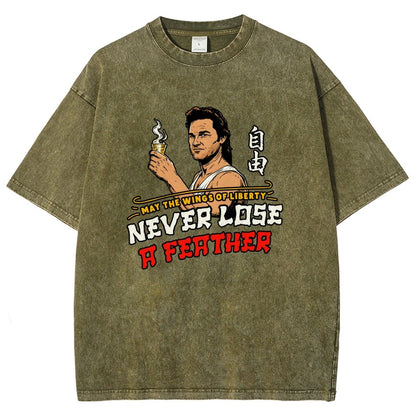 May the Wings of Liberty Never Lose a Feather Vintage Distressed T-shirt