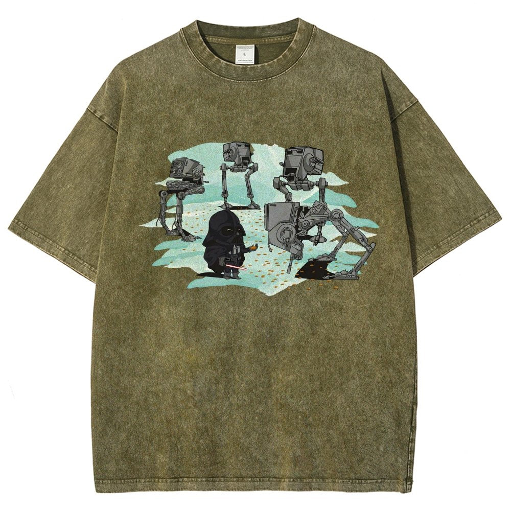 Dark Lord feeds the mechanical bird Vintage Distressed T-shirt