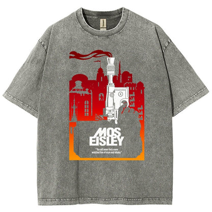 Galactic Streets Vintage Distressed T-shirt