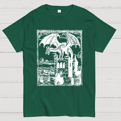 Dragon Vintage Dark Art Graphic Geek T-Shirt