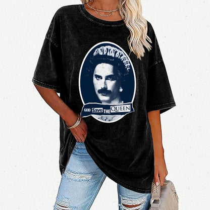 God Save The Queen Vintage Distressed T-shirt
