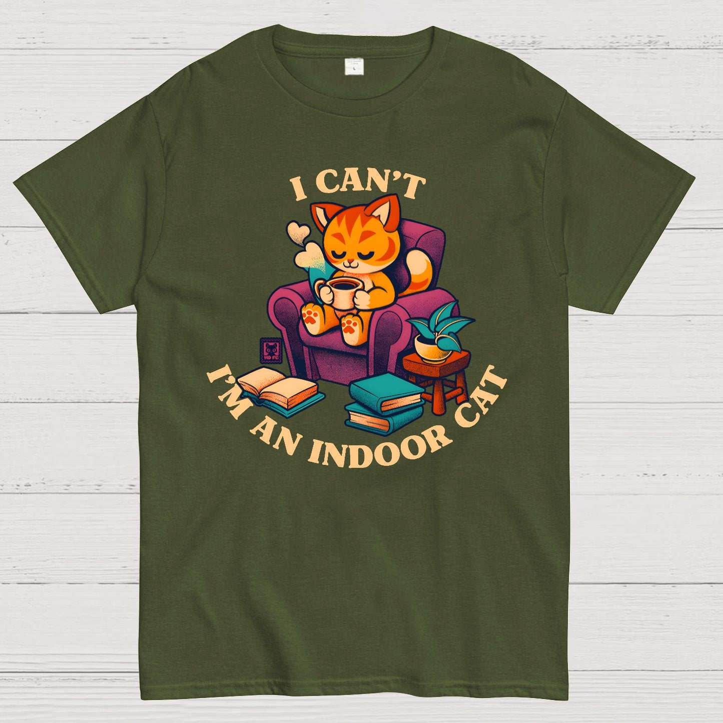 I Can't. I'm an Indoor Cat Geek T-Shirt