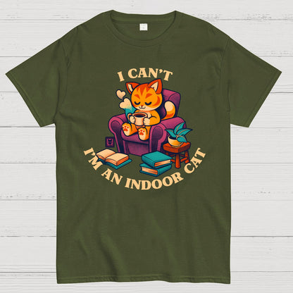 I Can't. I'm an Indoor Cat Geek T-Shirt