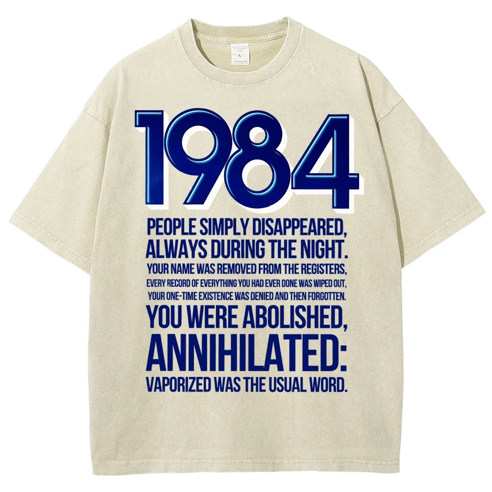 1984-Evaporation-Satire Vintage Distressed T-shirt