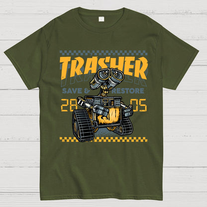 Trasher Save and Restore Geek T-Shirt