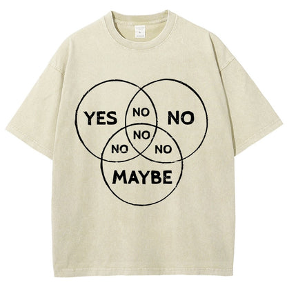 Venn In Doubt, say no. Vintage Distressed T-shirt