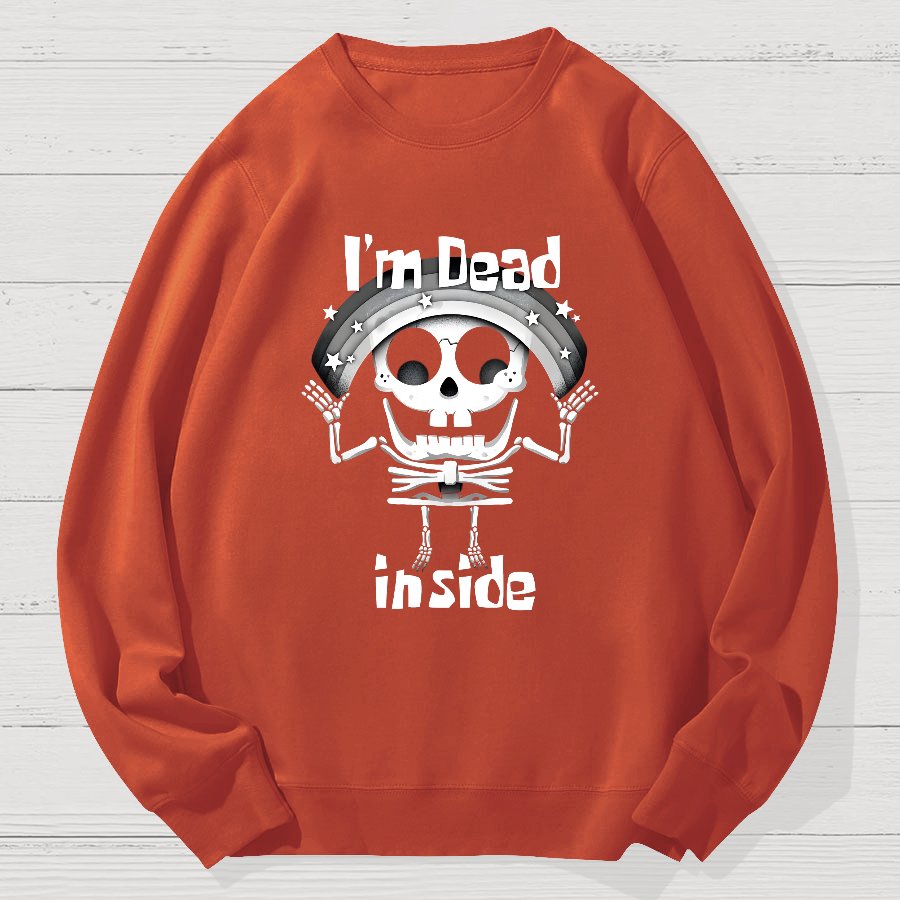 I'm Dead Inside Geek Cotton Sweatshirt