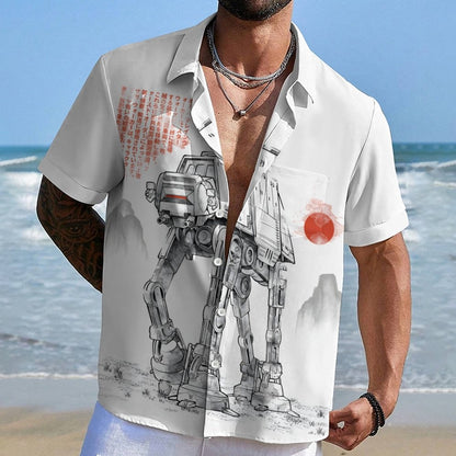 Astrobot Invention Armored Walker Geek Hawaiian Shirt
