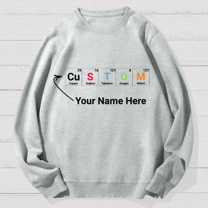Funny Chemistry Geek Cotton Sweatshirt