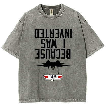 Because I Was Inverted Vintage Distressed T-shirt