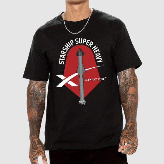 SpaceX Starship Rocket Geek T-Shirt