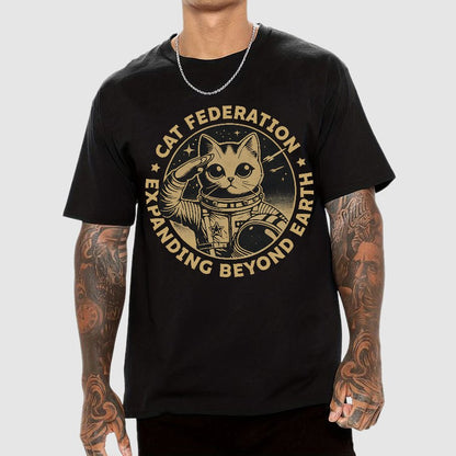 Universal Domination Cat Geek T-Shirt