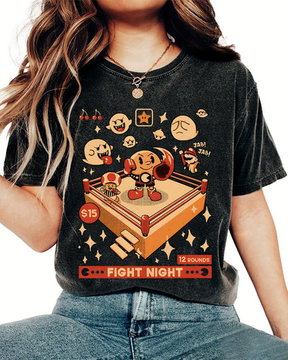 Retro Arcade Showdown Vintage Distressed T-shirt