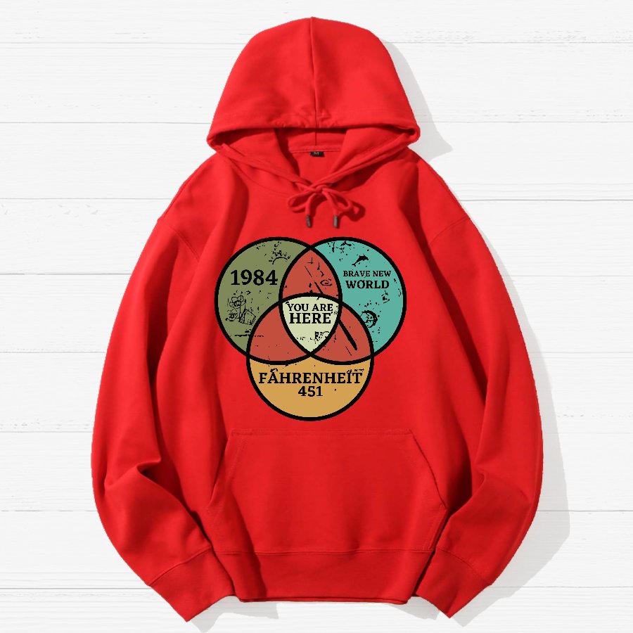 You Are Here Geek Cotton Hoodie