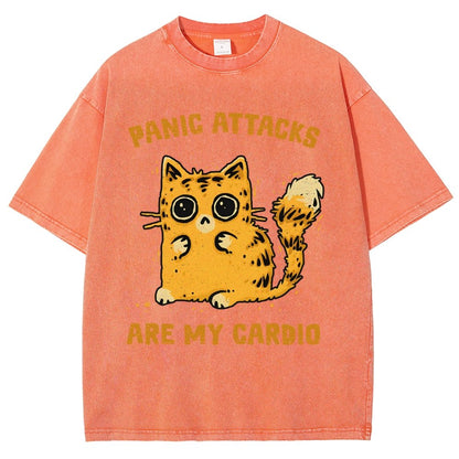 Panic Attacks Are My Cardio Vintage Distressed T-shirt