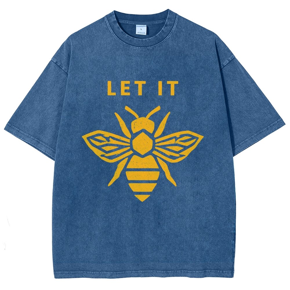 Let It Bee Vintage Distressed T-shirt
