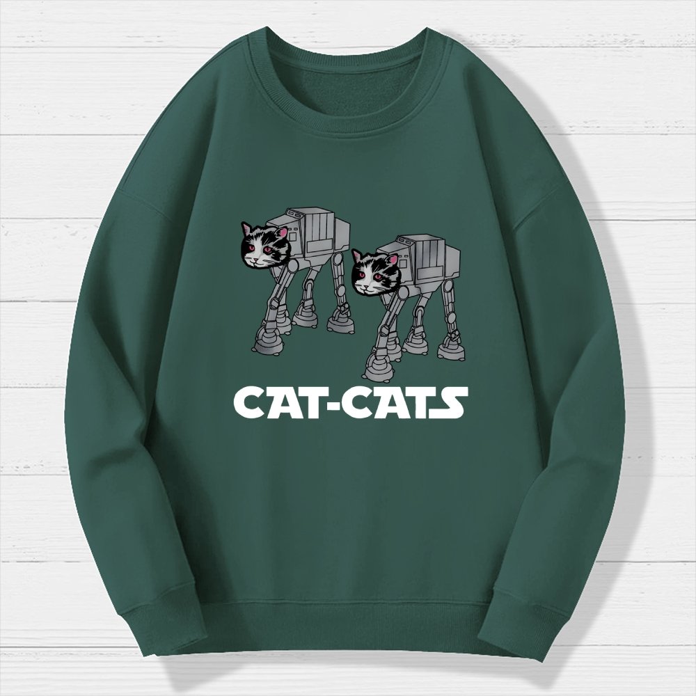 Walking Robot Cat Geek Cotton Sweatshirt