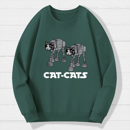 Walking Robot Cat Geek Cotton Sweatshirt
