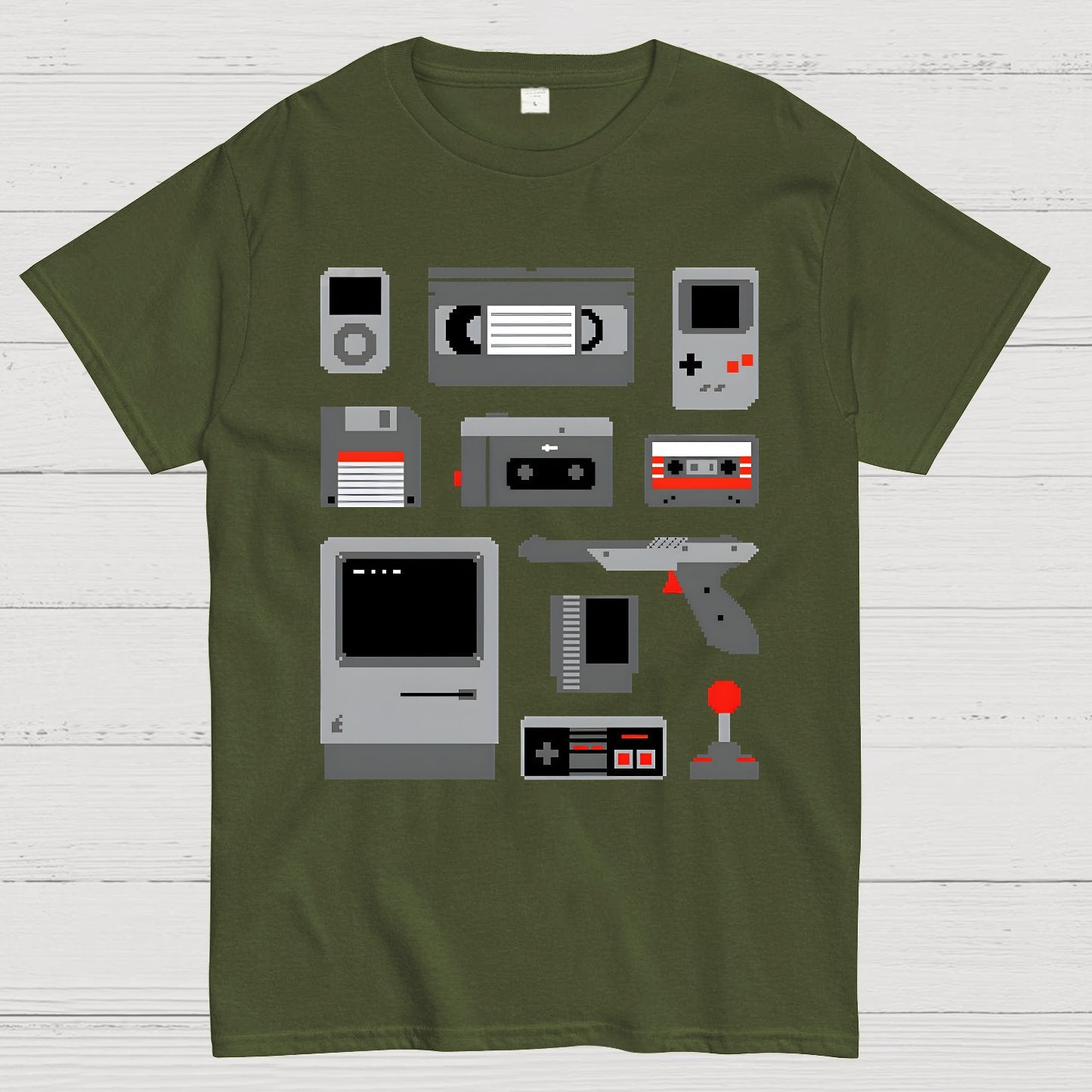 Pixelated Memories Vintage Geek T-Shirt