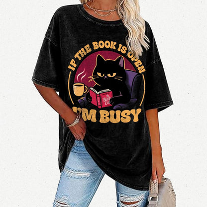 I'm Busy Vintage Distressed T-shirt