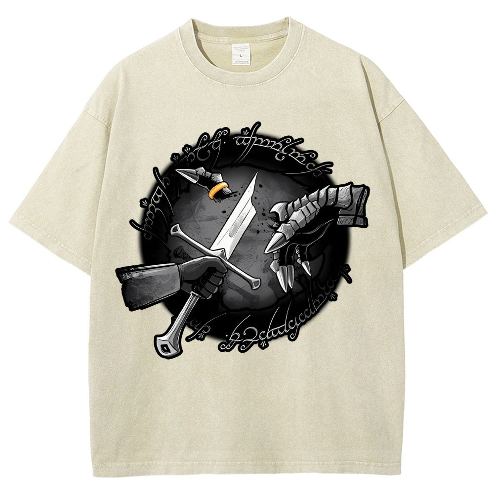 Cut Ring Vintage Distressed T-shirt