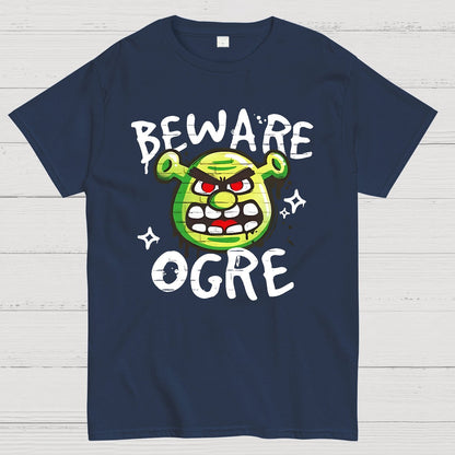 Beware Ogre Graffiti Geek T-Shirt
