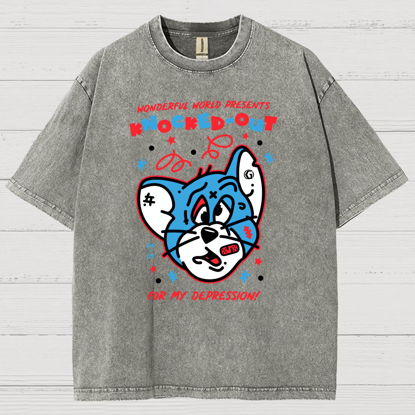 Knocked-Out! Vintage Distressed T-shirt