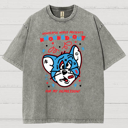 Knocked-Out! Vintage Distressed T-shirt