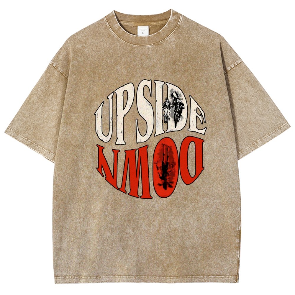 Upside Down Vintage Distressed T-shirt