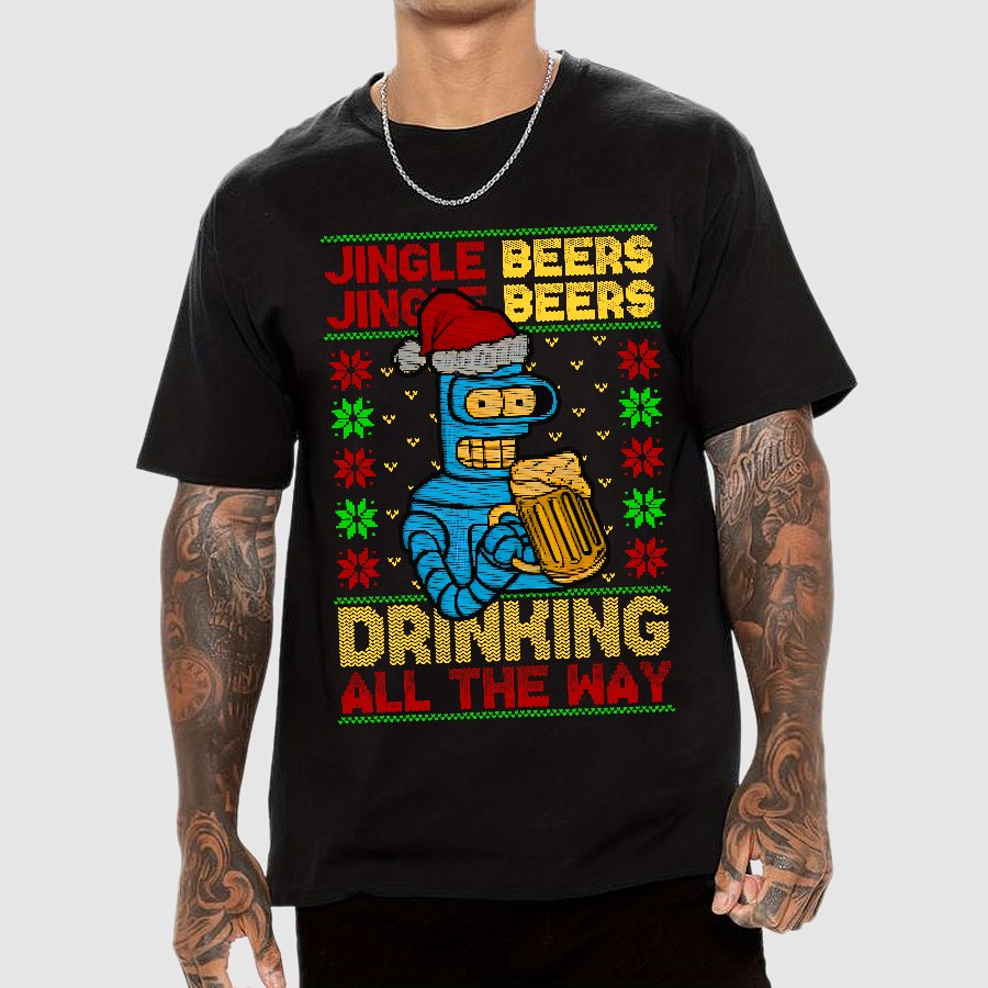 Christmas Jingle Beers Geek T-Shirt