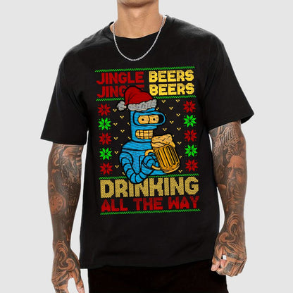 Christmas Jingle Beers Geek T-Shirt