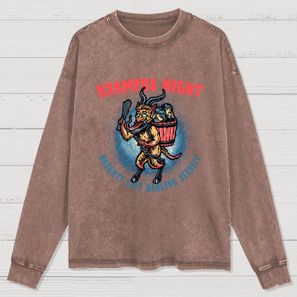 Krampus Night Washed Long Sleeve Tee