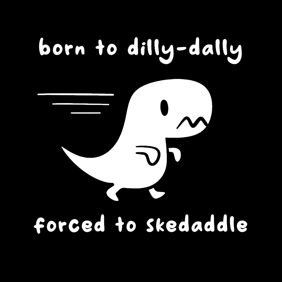 Forced To Skedaddle Geek T-Shirt