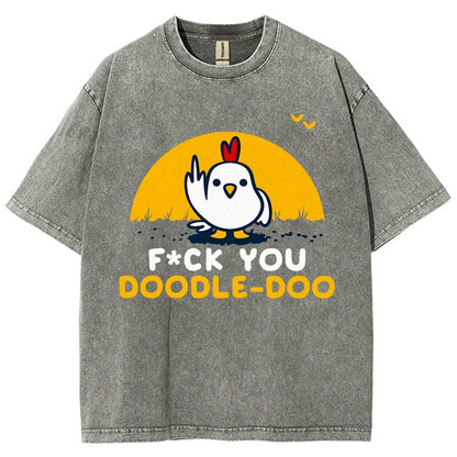 FU Doodle Doo Vintage Distressed T-shirt