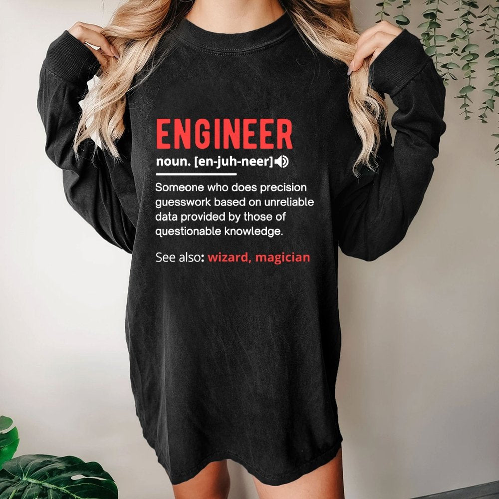 Engineer Definition Washed Long Sleeve Tee