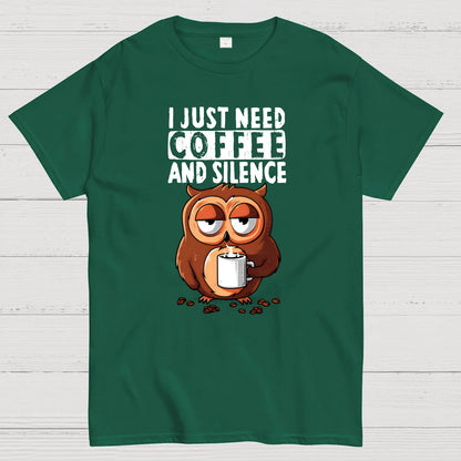 Coffee and Silence Geek T-Shirt