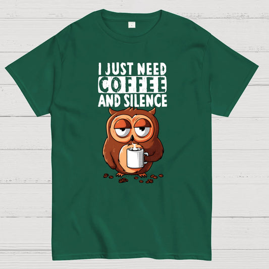 Coffee and Silence Geek T-Shirt