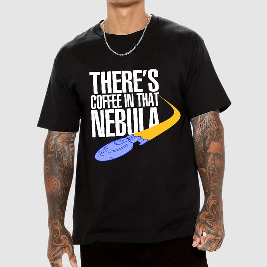 Coffee In That Nebula By Kwamster Geek T-Shirt
