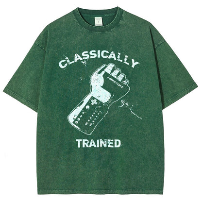 Classically Trained Gamer Vintage Distressed T-shirt