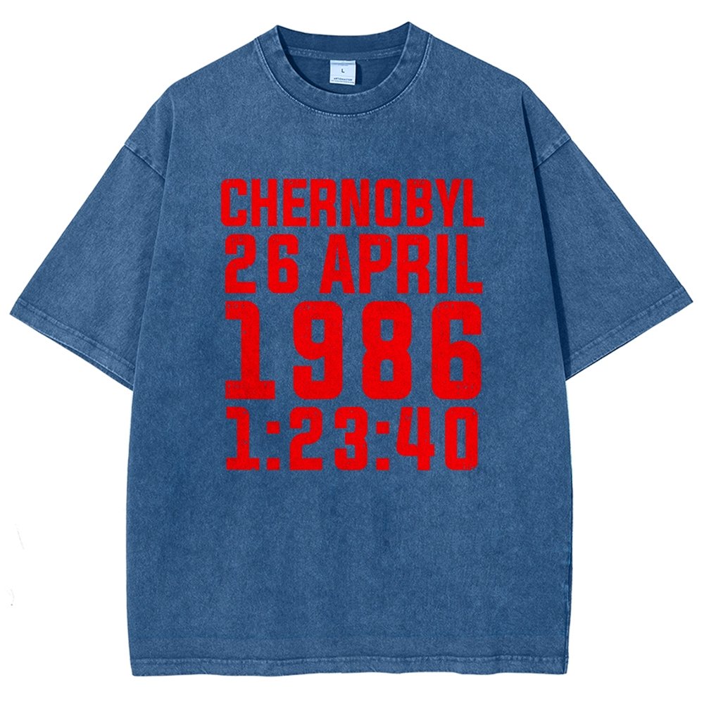 Chernobyl Nuclear Disaster Date And Time Vintage Distressed T-shirt