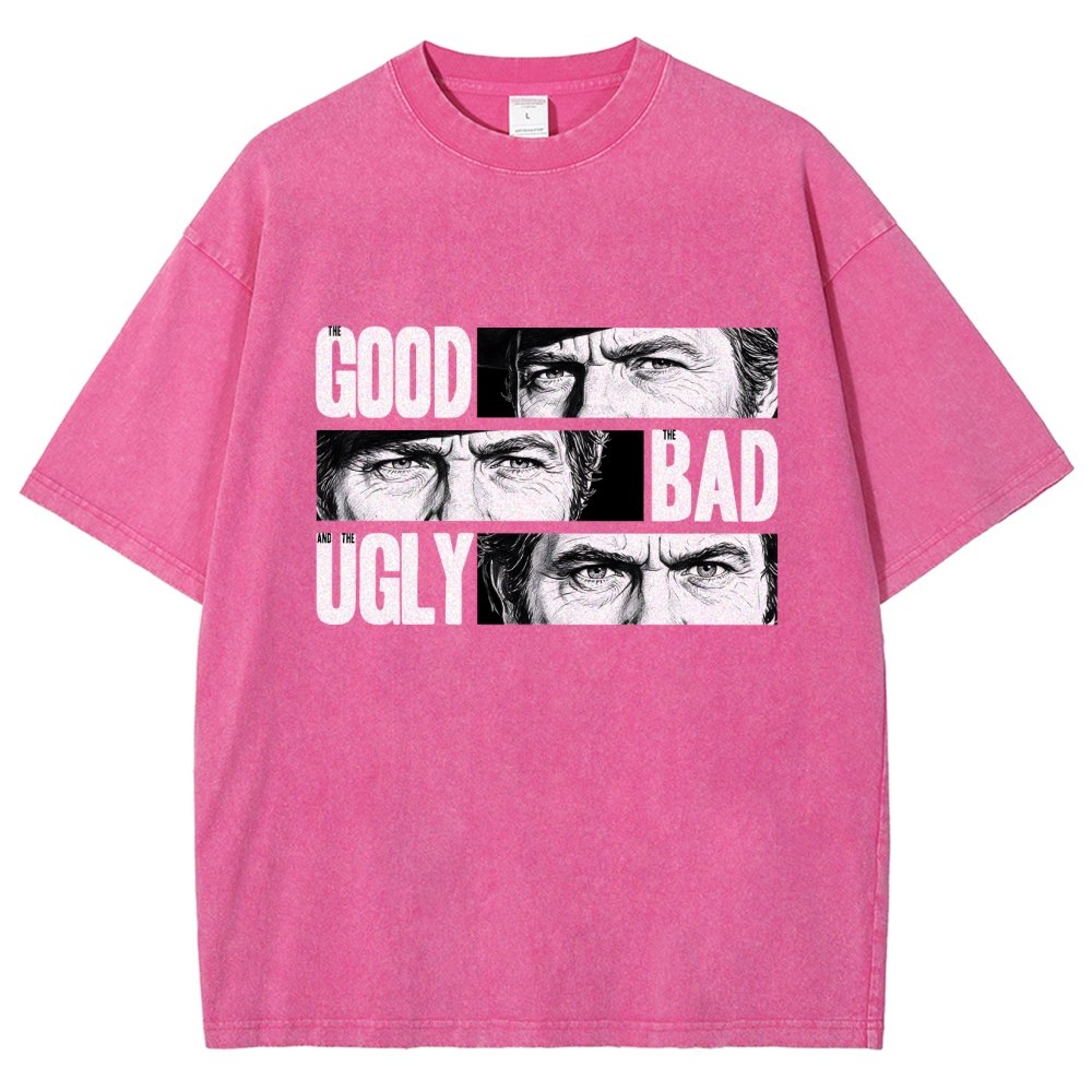 The Good The Bad The Ugly   Vintage Distressed T-shirt
