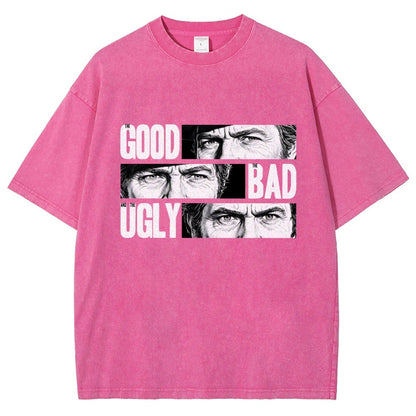 The Good The Bad The Ugly   Vintage Distressed T-shirt