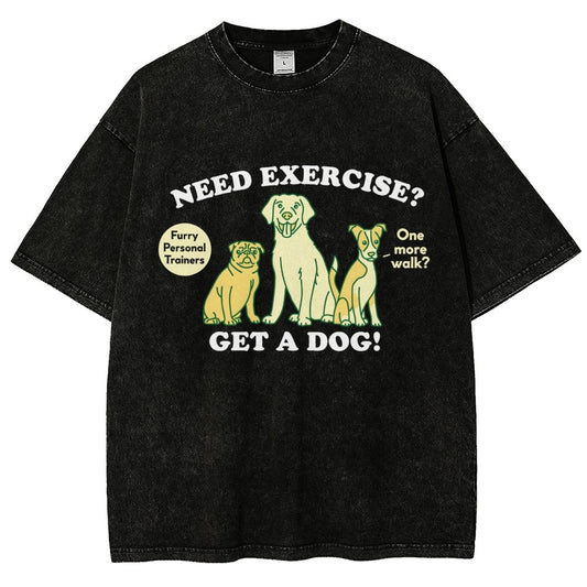 My Dog is My Personal Trainer Vintage Distressed T-shirt
