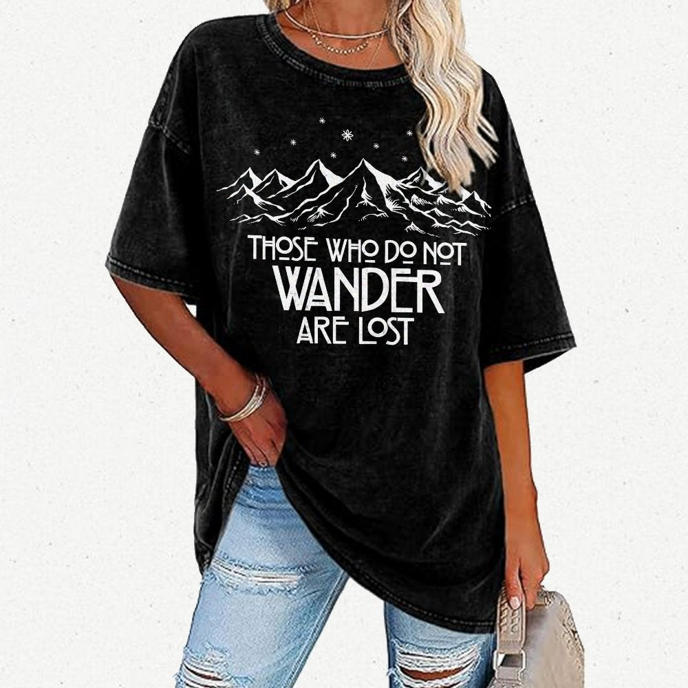 Those Who Do Not Wander Vintage Distressed T-shirt