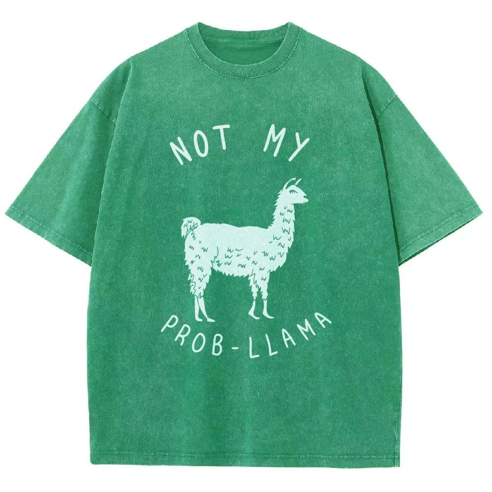 Not My Probllama Vintage Distressed T-shirt