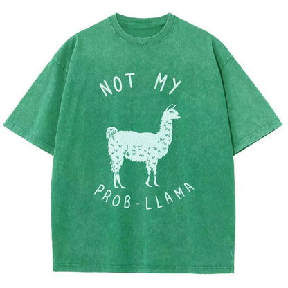 Not My Probllama Vintage Distressed T-shirt