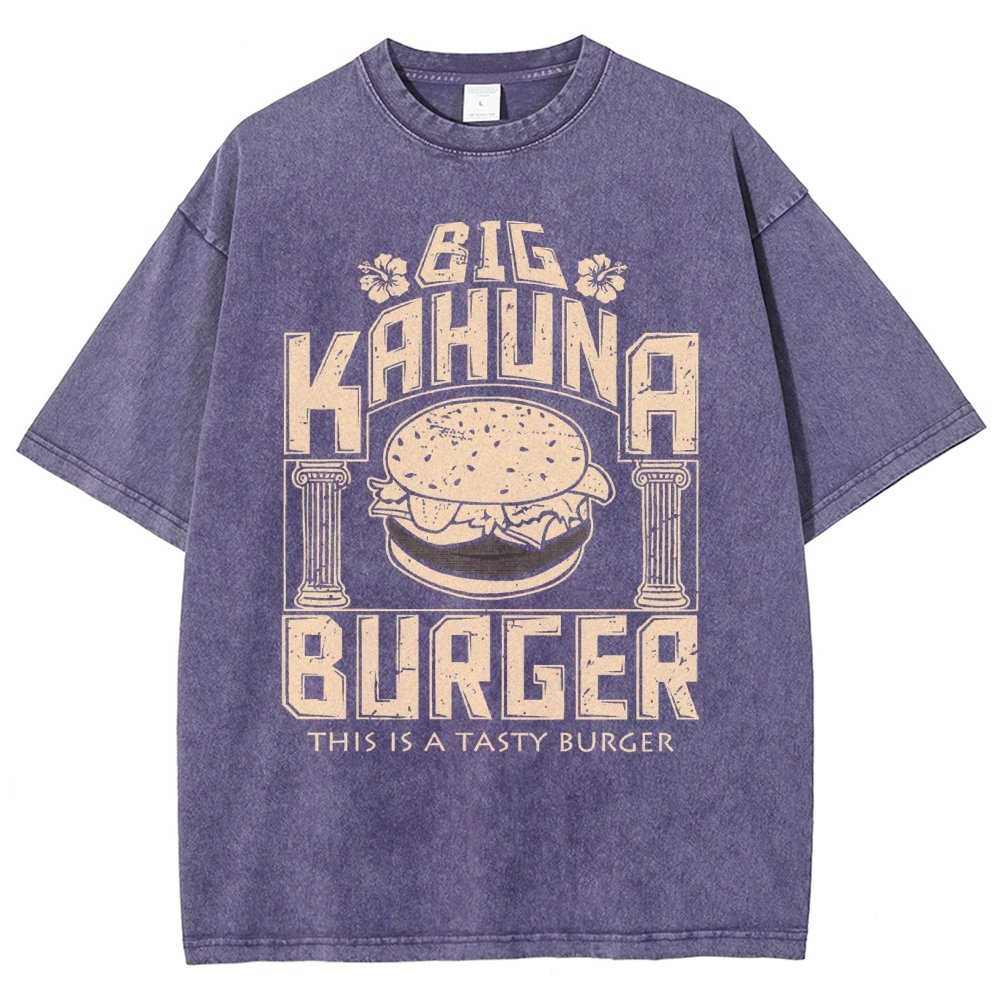 Big Wave Burger Vintage Distressed T-shirt