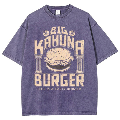 Big Wave Burger Vintage Distressed T-shirt